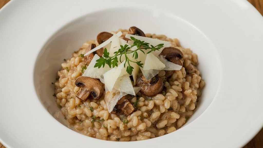 Cremiges Pilzrisotto - Arborio Reis perfekt zubereitet