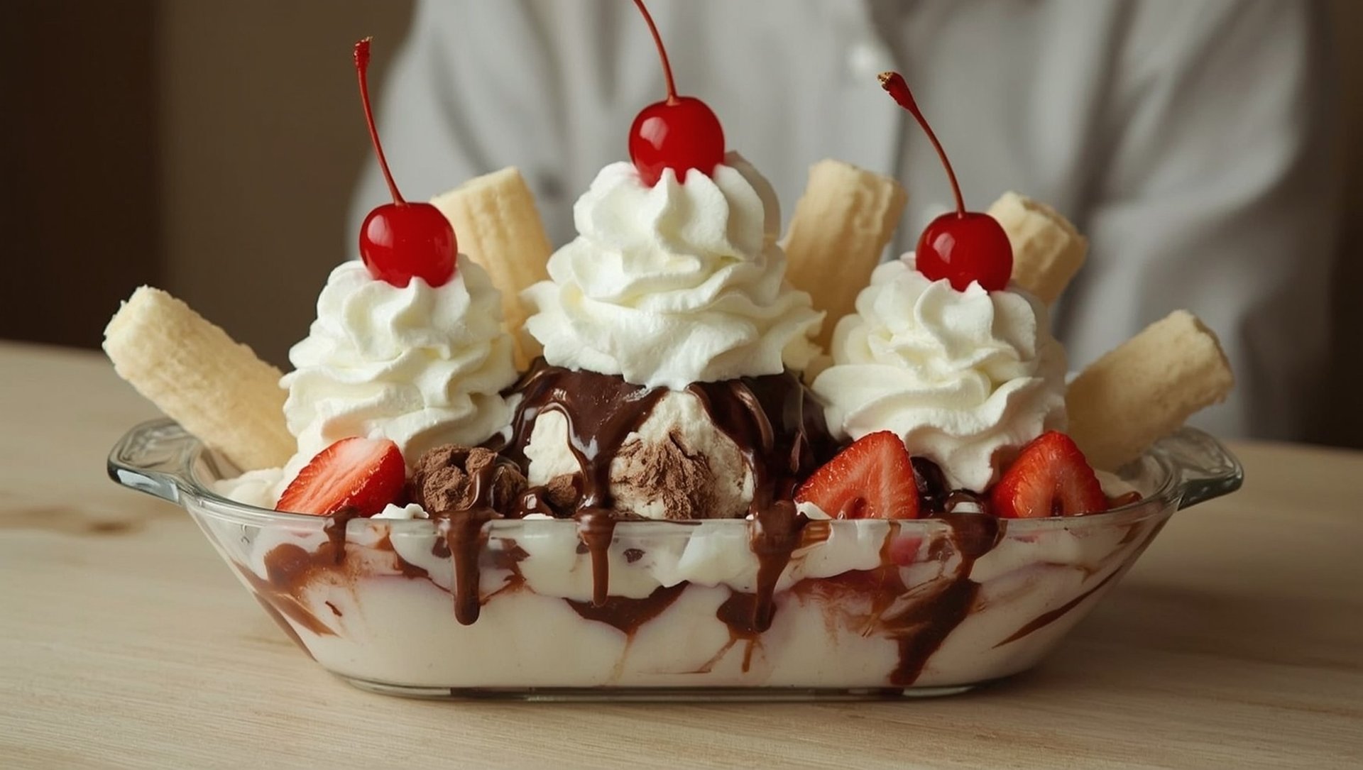 Bananensplit - das klassische Eisbecher-Dessert